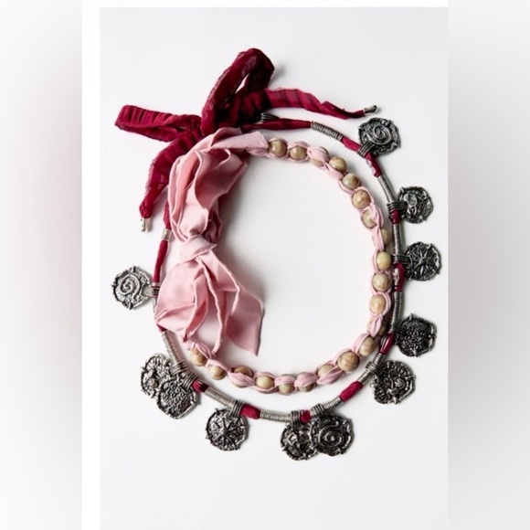 Zara Jewelry - Zara PACK OF 2 WOVEN NECKLACES WITH METAL PIECES